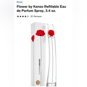 Flower by Kenzo Refillable New In Box Eau de Parfum Spray, 3.4 oz. (Comes As Is)